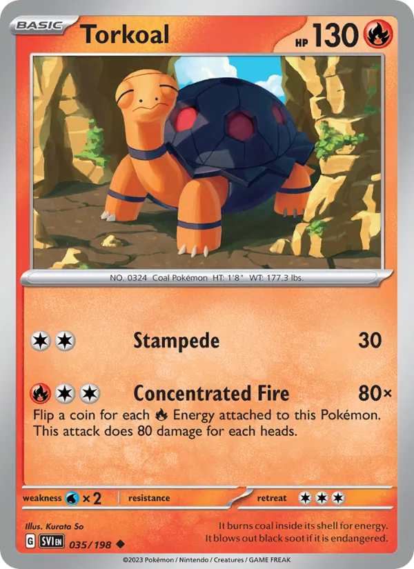 Torkoal - Scarlet & Violet Pokemon Card