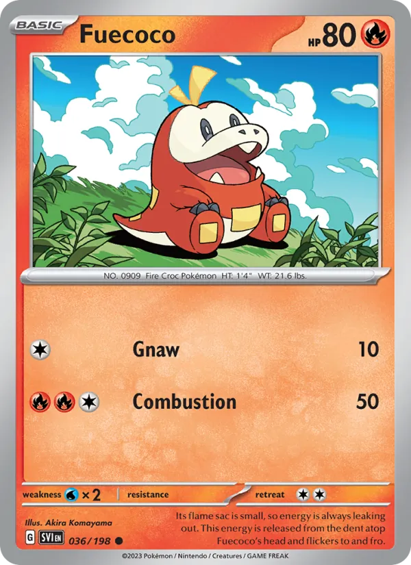 Fuecoco - Scarlet & Violet Pokemon Card