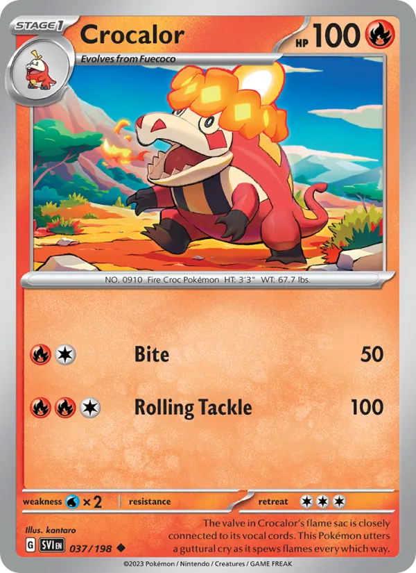 Crocalor - Scarlet & Violet Pokemon Card