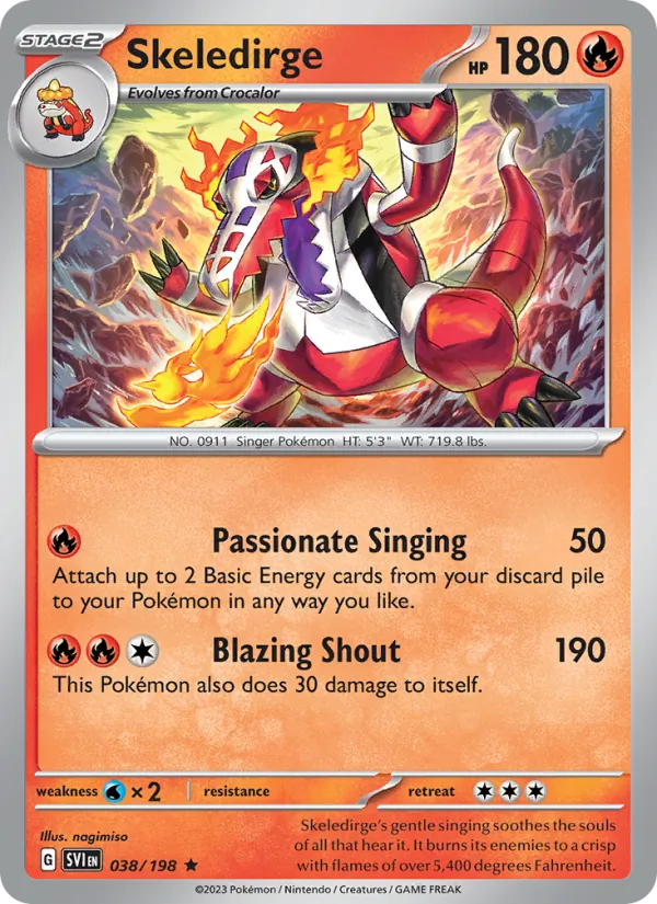 Skeledirge - Scarlet & Violet Pokemon Card