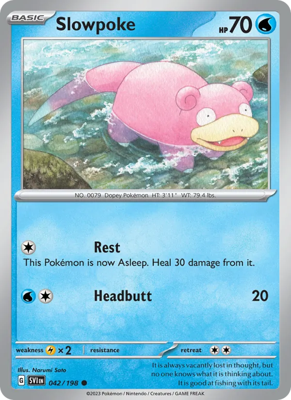 Slowpoke - Scarlet & Violet Pokemon Card