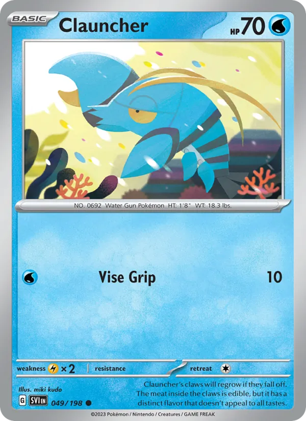 Clauncher - Scarlet & Violet Pokemon Card