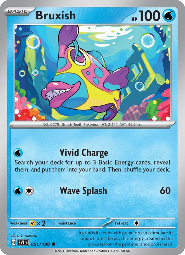Bruxish - Scarlet & Violet Pokemon Card
