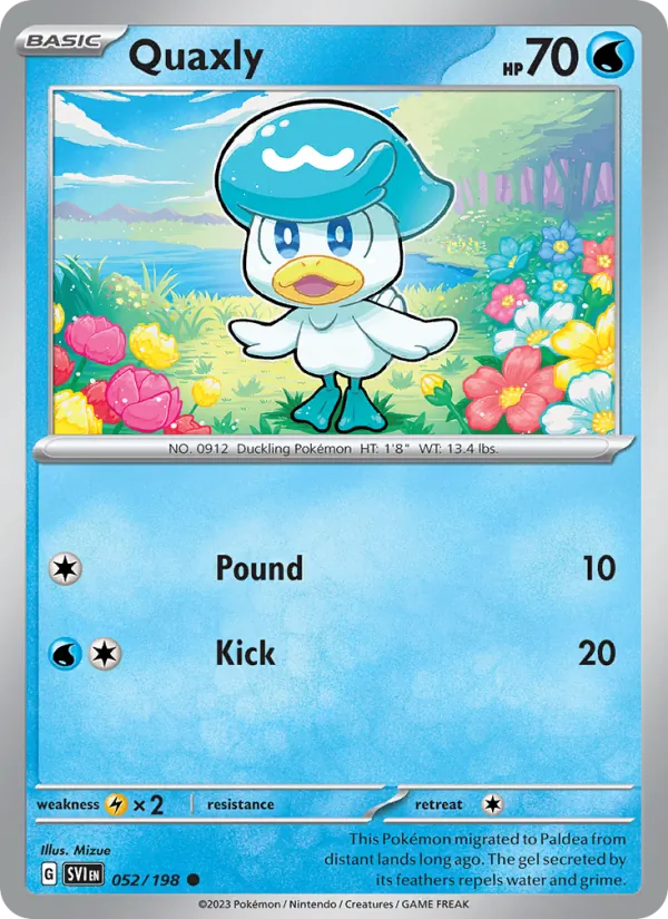 Quaxly - Scarlet & Violet Pokemon Card