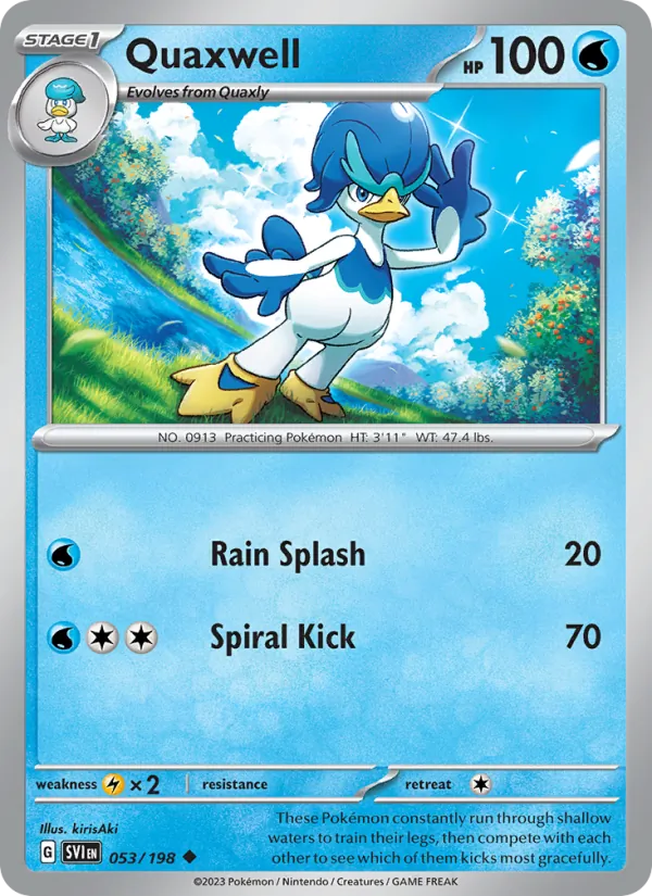 Quaxwell - Scarlet & Violet Pokemon Card