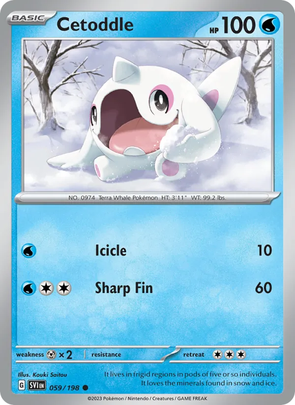 Cetoddle - Scarlet & Violet Pokemon Card