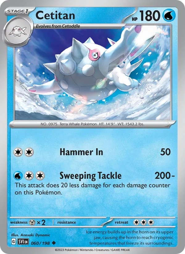 Cetitan - Scarlet & Violet Pokemon Card