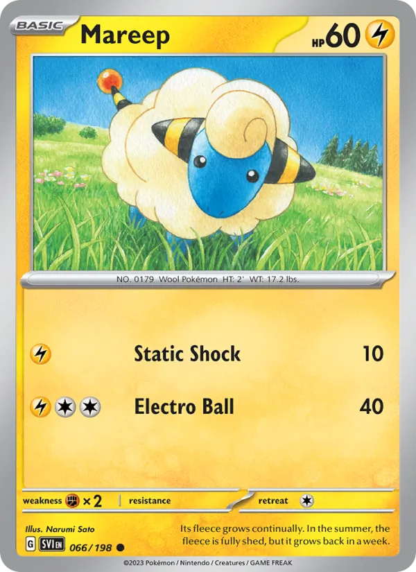 Mareep - Scarlet & Violet Pokemon Card
