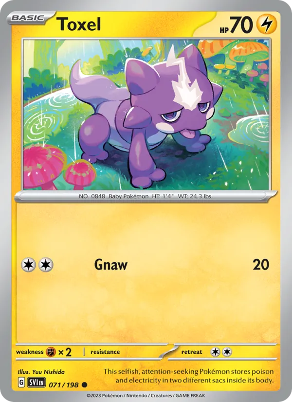 Toxel - Scarlet & Violet Pokemon Card
