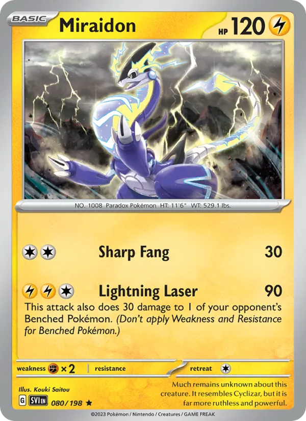 Miraidon - Scarlet & Violet Pokemon Card
