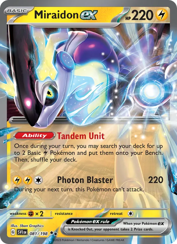 Miraidon ex - Scarlet & Violet Pokemon Card