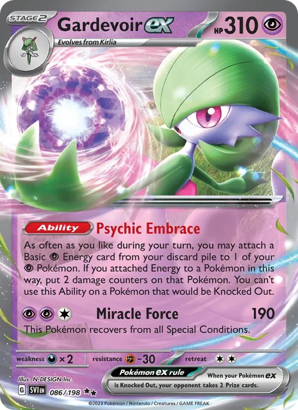 Gardevoir ex - Scarlet & Violet Pokemon Card