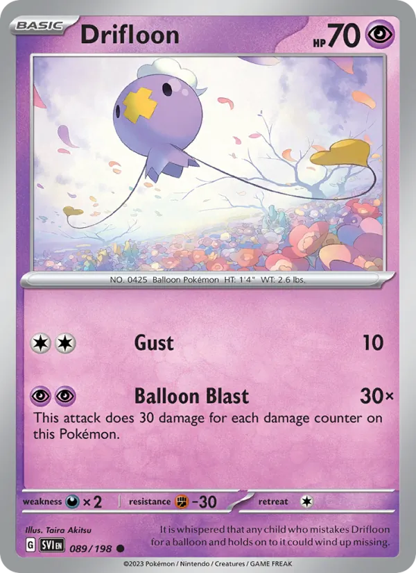 Drifloon - Scarlet & Violet Pokemon Card