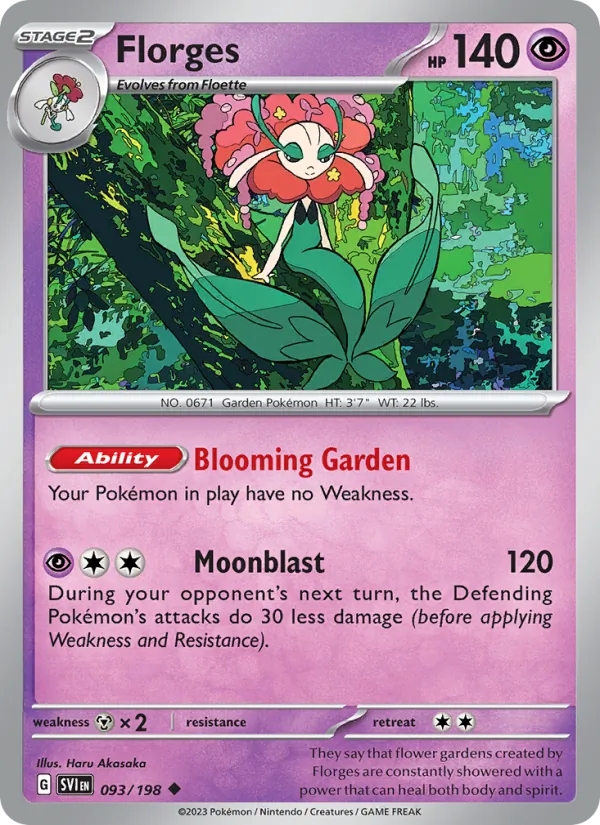 Florges - Scarlet & Violet Pokemon Card