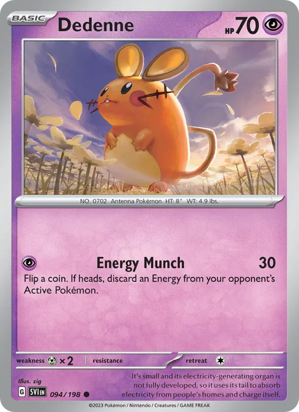 Dedenne - Scarlet & Violet Pokemon Card