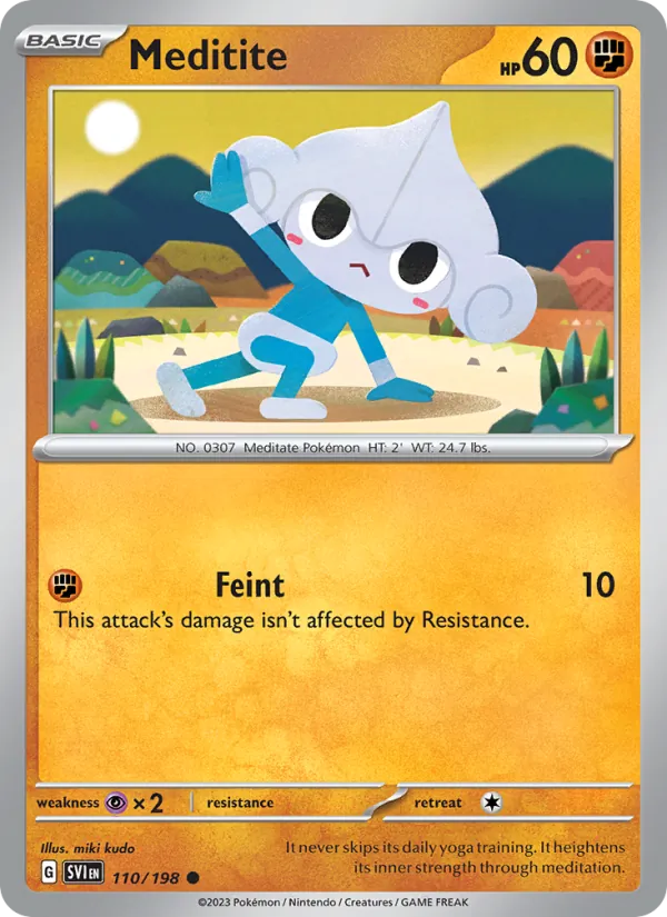 Meditite - Scarlet & Violet Pokemon Card