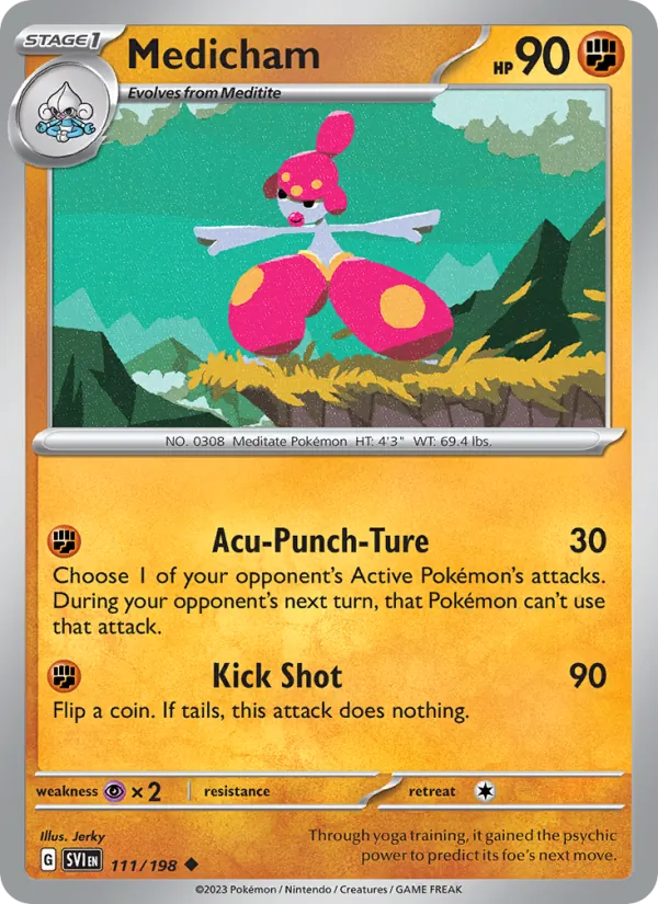 Medicham - Scarlet & Violet Pokemon Card
