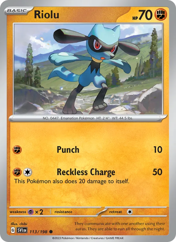 Riolu - Scarlet & Violet Pokemon Card