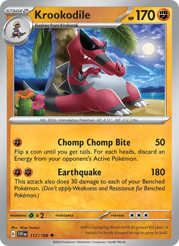 Krookodile - Scarlet & Violet Pokemon Card