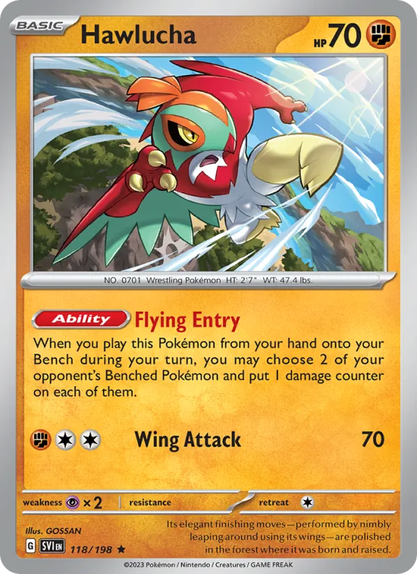 Hawlucha - Scarlet & Violet Pokemon Card