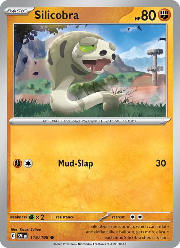 Silicobra - Scarlet & Violet Pokemon Card