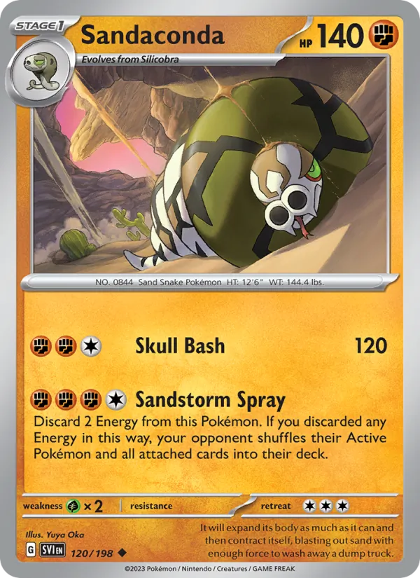 Sandaconda - Scarlet & Violet Pokemon Card
