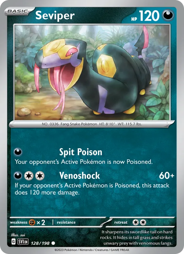 Seviper - Scarlet & Violet Pokemon Card