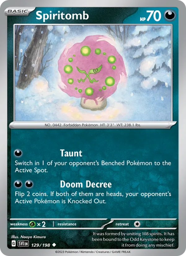 Spiritomb - Scarlet & Violet Pokemon Card