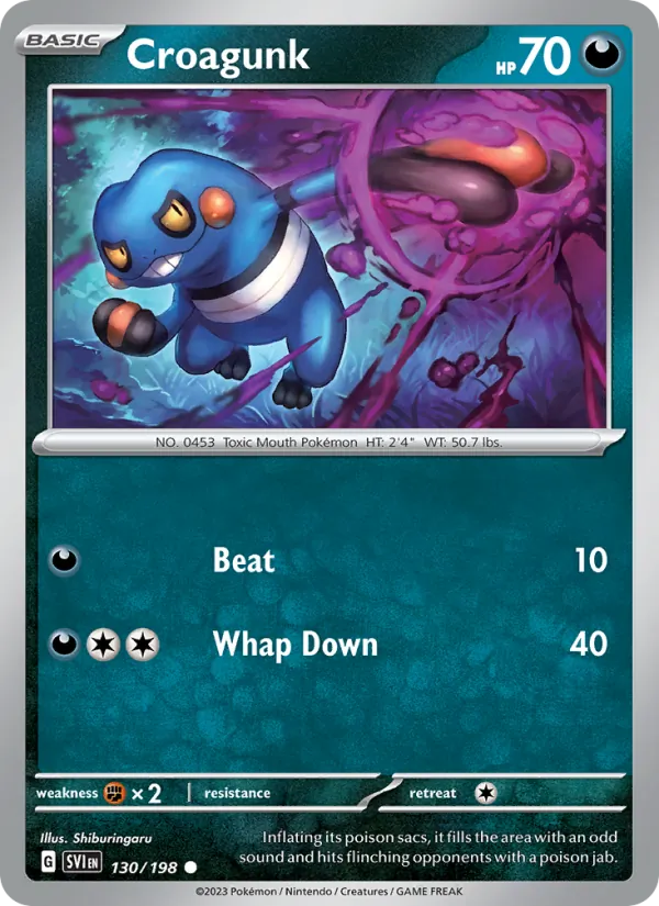 Croagunk - Scarlet & Violet Pokemon Card