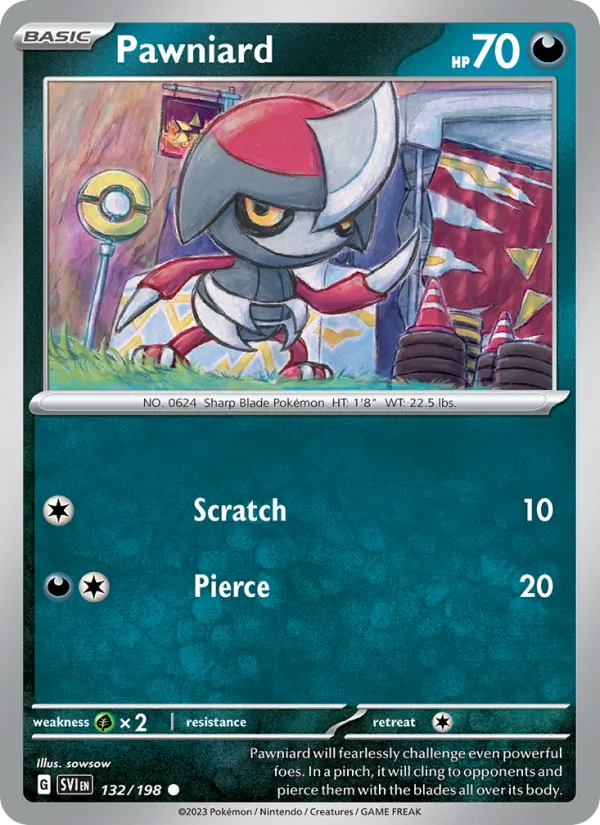 Pawniard - Scarlet & Violet Pokemon Card