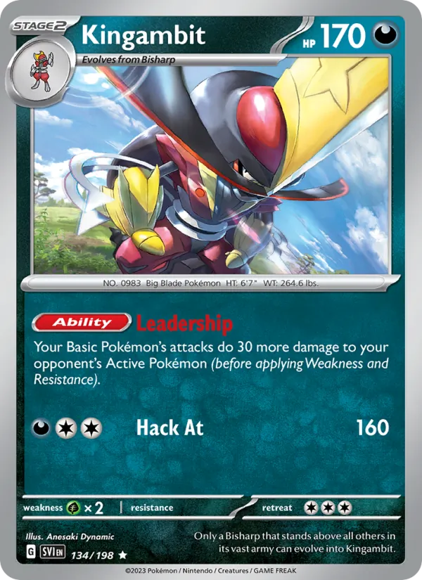 Kingambit - Scarlet & Violet Pokemon Card