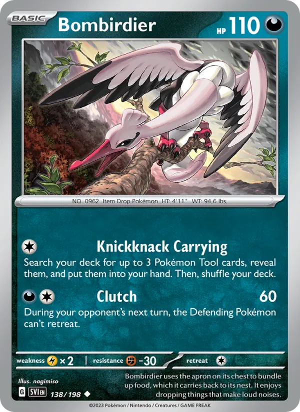 Bombirdier - Scarlet & Violet Pokemon Card