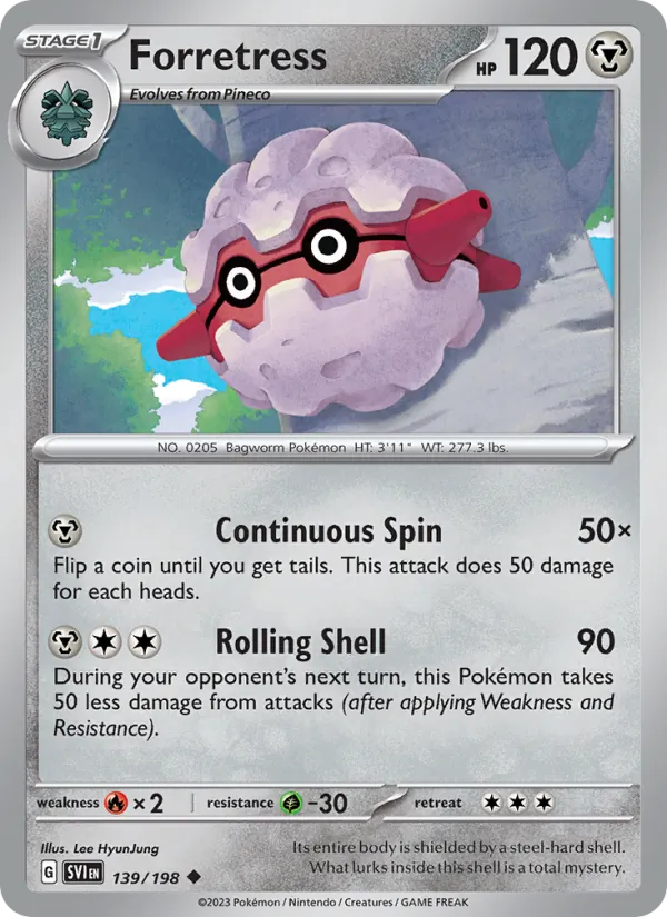 Forretress - Scarlet & Violet Pokemon Card