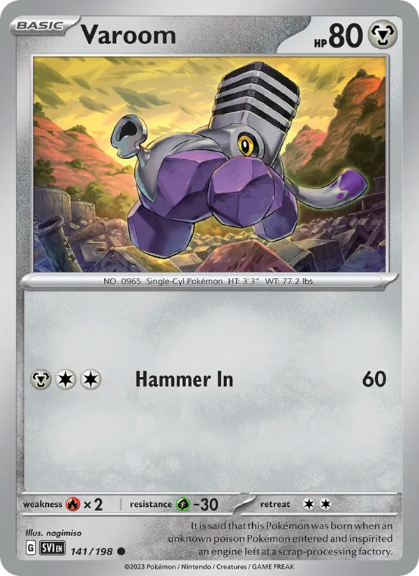 Varoom - Scarlet & Violet Pokemon Card