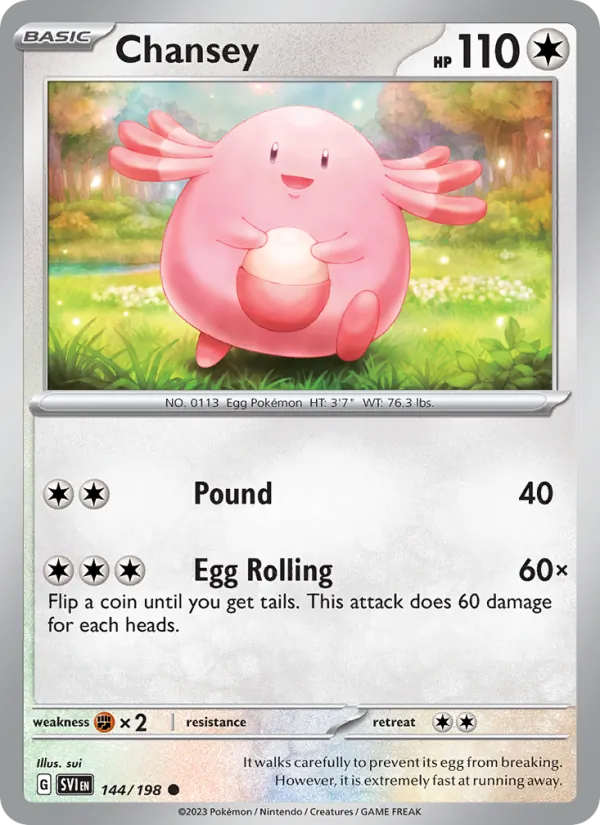 Chansey - Scarlet & Violet Pokemon Card