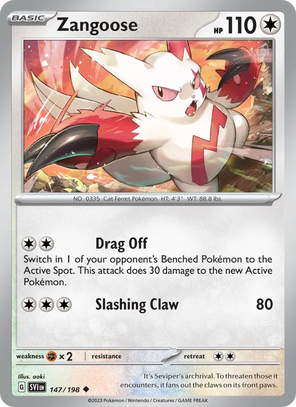 Zangoose - Scarlet & Violet Pokemon Card