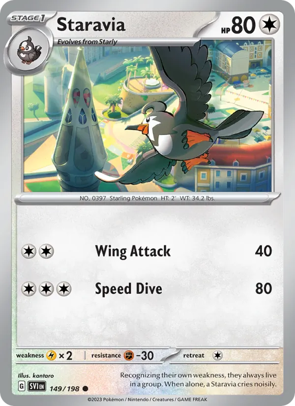 Staravia - Scarlet & Violet Pokemon Card