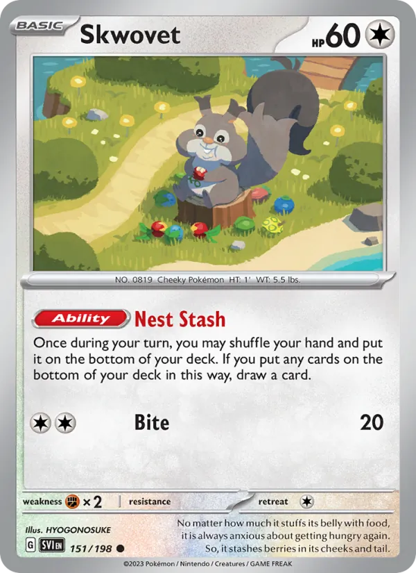 Skwovet - Scarlet & Violet Pokemon Card