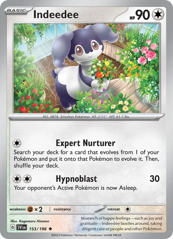 Indeedee - Scarlet & Violet Pokemon Card