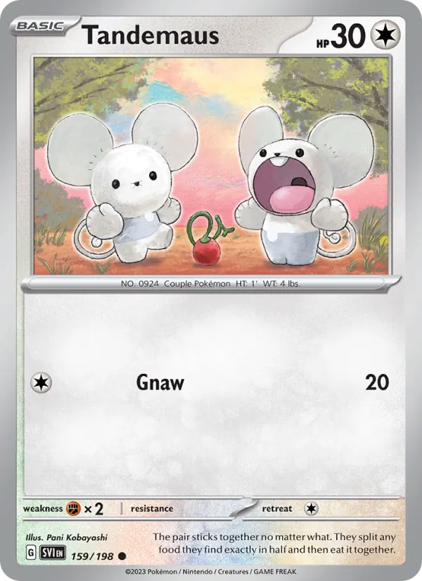 Tandemaus - Scarlet & Violet Pokemon Card