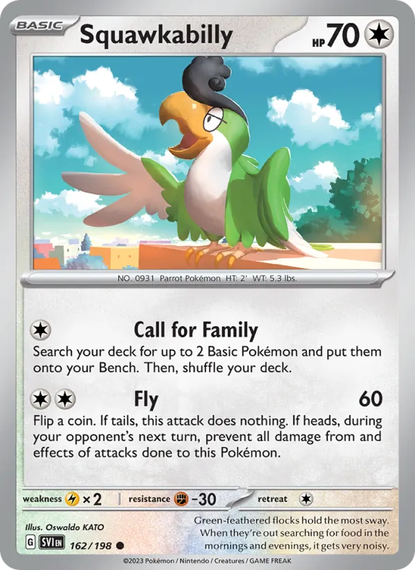 Squawkabilly - Scarlet & Violet Pokemon Card