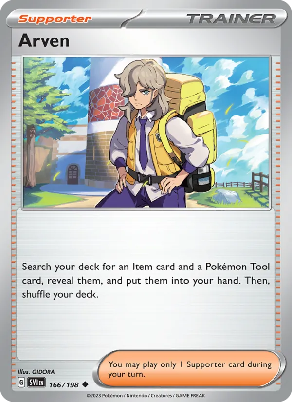 Arven - Scarlet & Violet Pokemon Card