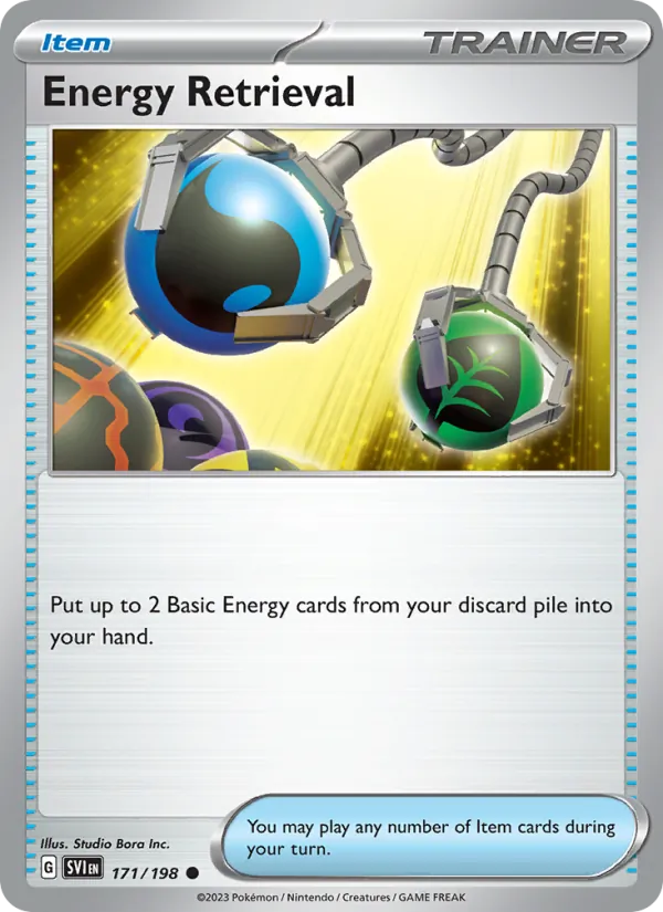 Energy Retrieval - Scarlet & Violet Pokemon Card
