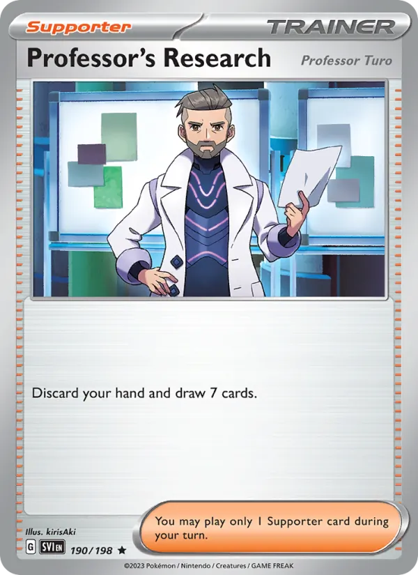 Professor's Research - Scarlet & Violet Pokemon Card