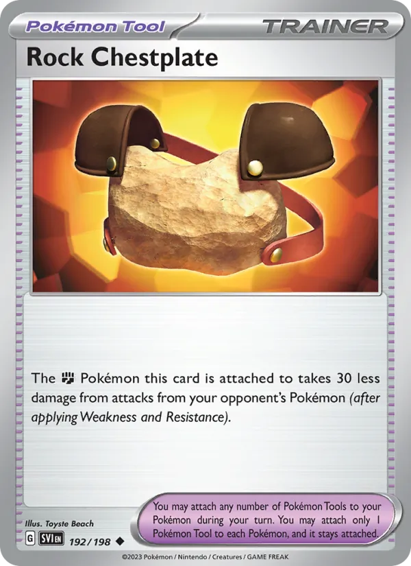 Rock Chestplate - Scarlet & Violet Pokemon Card