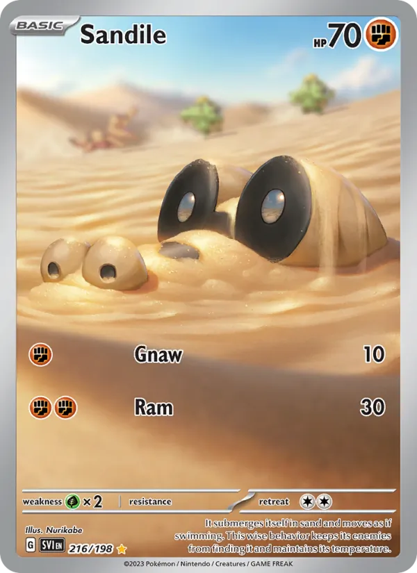Sandile - Scarlet & Violet Pokemon Card