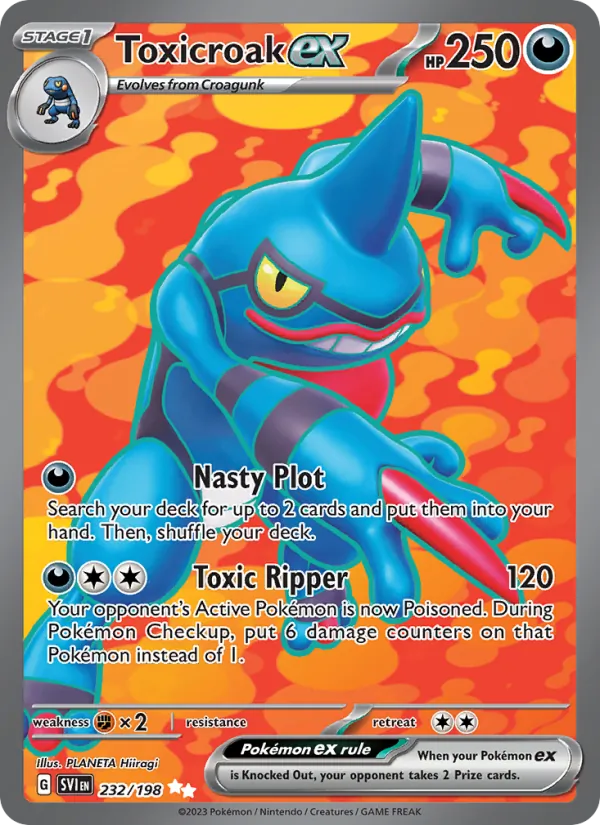 Toxicroak ex - Scarlet & Violet Pokemon Card