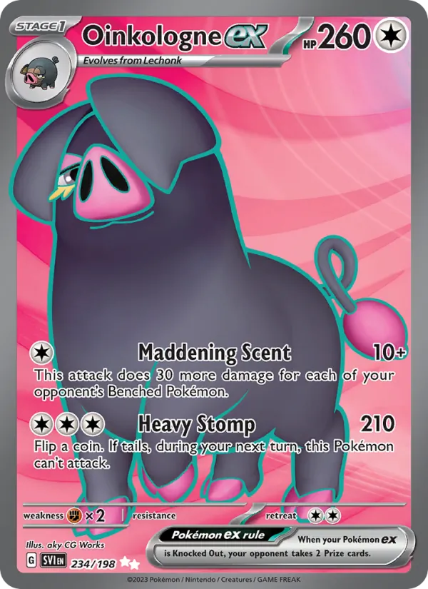 Oinkologne ex - Scarlet & Violet Pokemon Card