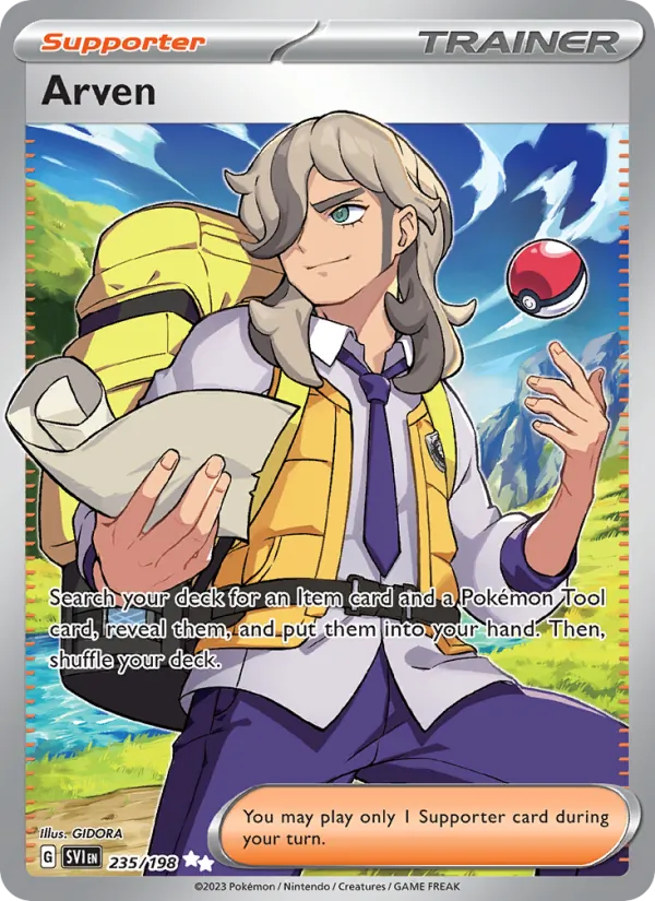 Arven - Scarlet & Violet Pokemon Card