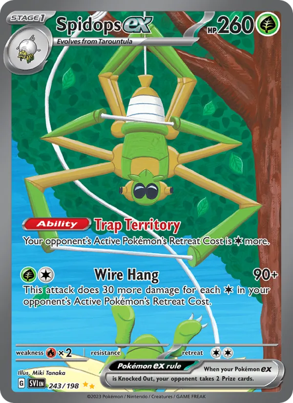 Spidops ex - Scarlet & Violet Pokemon Card